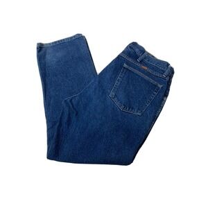 Rustler Jeans Mens 38x30 Regular Fit Straight Leg Dark Wash Blue Denim ACT 36x30